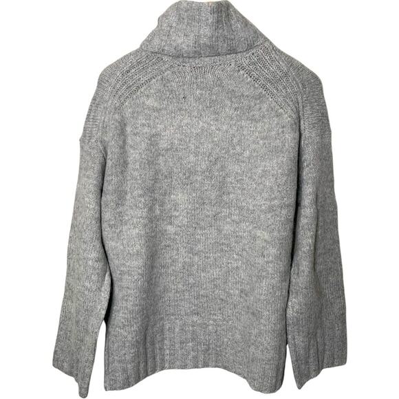 NWT Vero Moda Sweater Blouse Women's X-Small Gray Roll Neck Long Sleeve - Picture 3 of 9